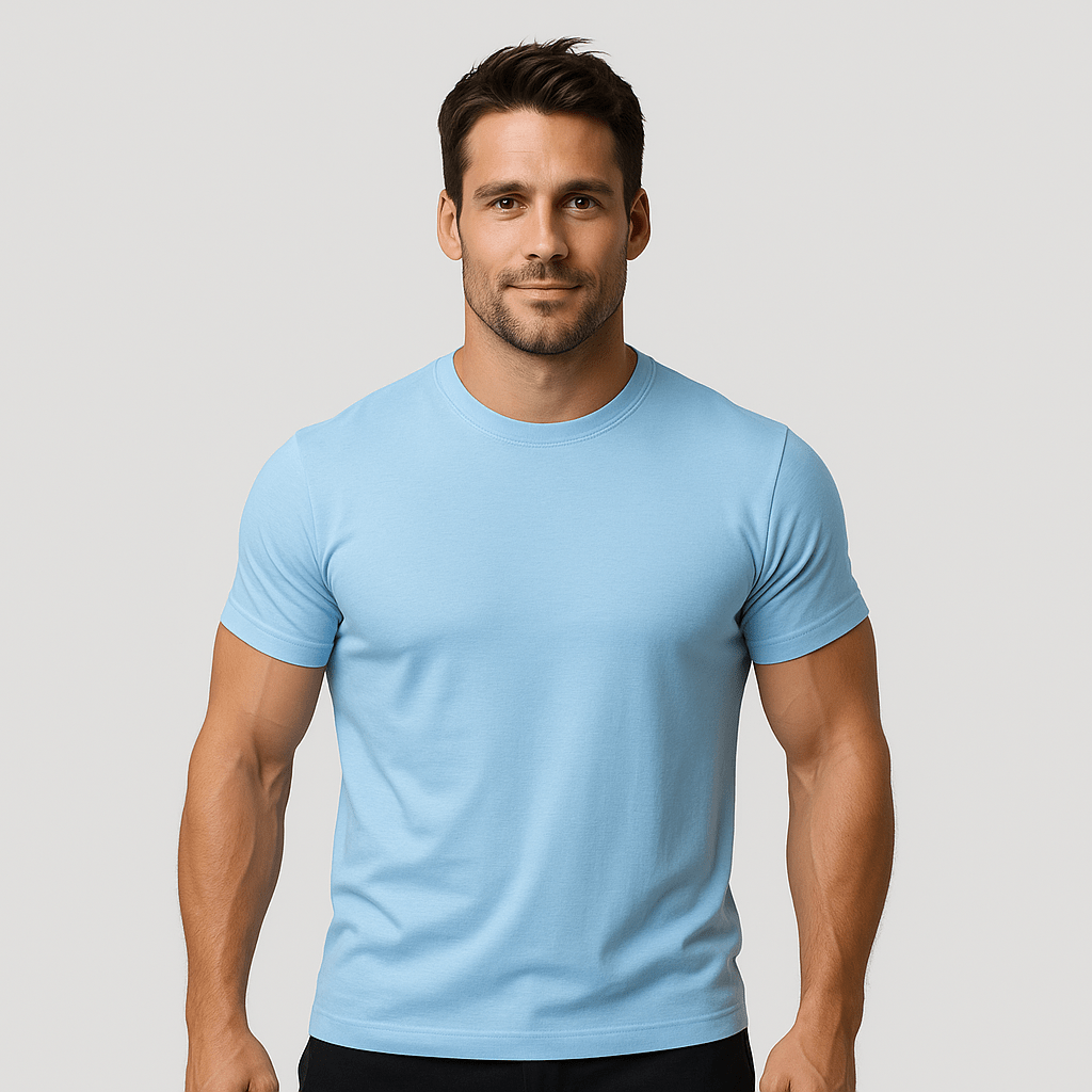 Het Tech - T-shirt – lichtblauw. - Fincut Netherlands