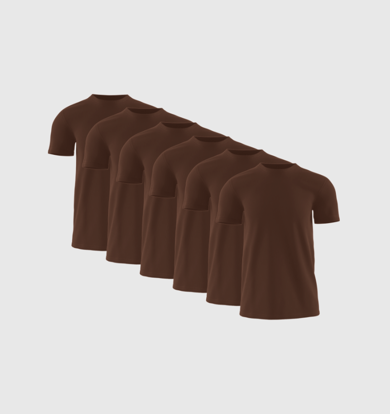 Pakket van 6 - Bruin - Fincut Netherlands