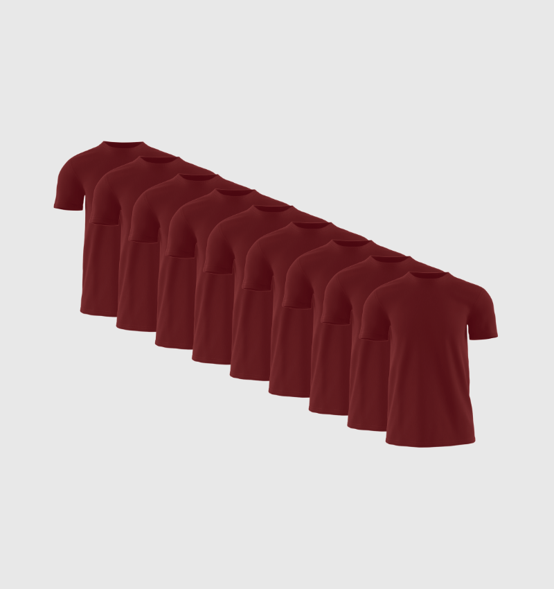 Pakket van 9 - Bordeauxrood - Fincut Netherlands